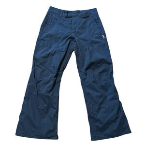 Burton Womens Snowboard Pants L Navy Blue Waterproof Vented Insulated GORECORE